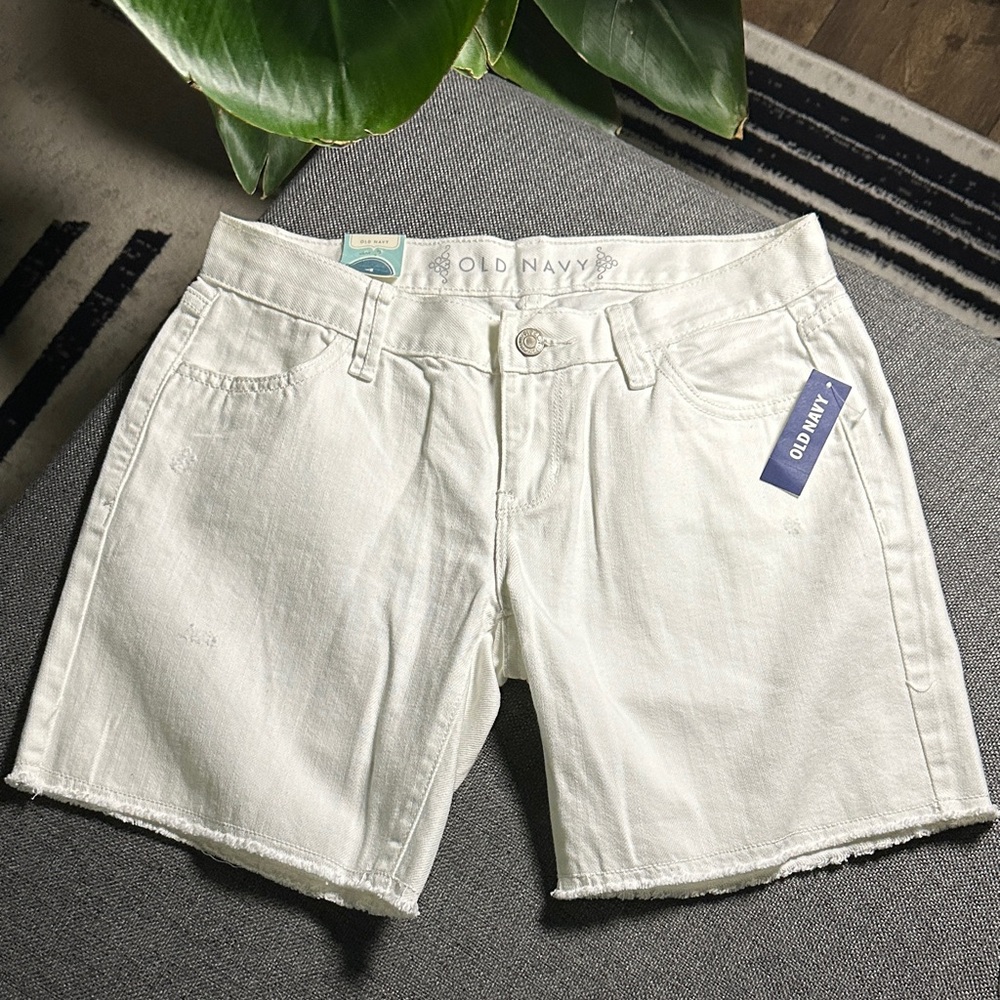 Old Navy Women's White Jean Shorts